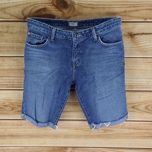 Tilt Cut-Off Jean Shorts Distressed Juniors 11 Blue Denim Cuffed Huntington Fit
